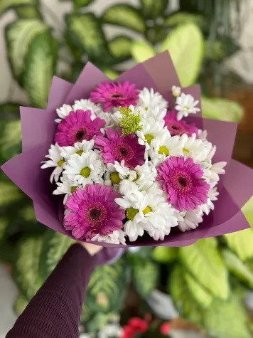 Papatya ve Gerbera Buketi